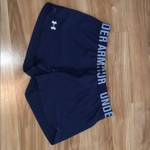 navy under armour shorts
